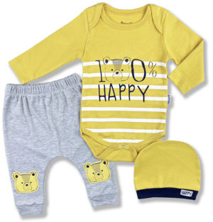 3dielny kojenecký set - 100% HAPPY