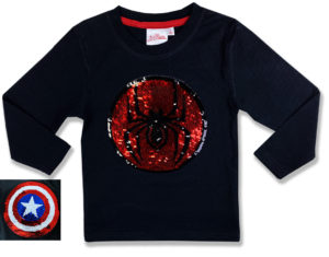 Detské tričko s otočnými flitrami - Spiderman