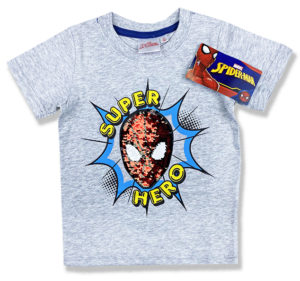 Detské tričko s otočnými flitrami - Spiderman